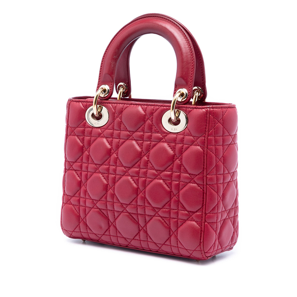 Pre-Loved Dior Small Lambskin Cannage My ABCDior Lady Dior - Picture 2 of 7